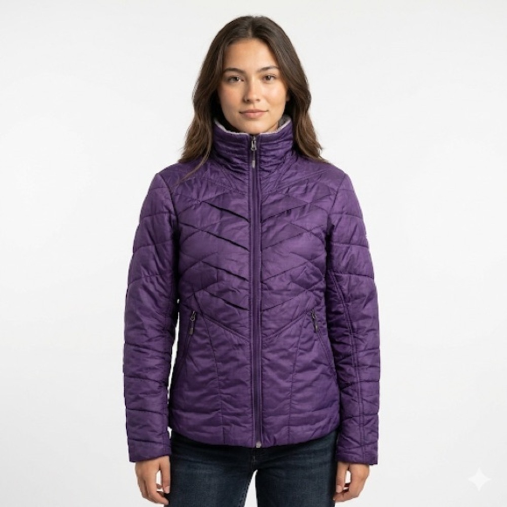 Columbia Womens Omni Heat Ski Jacket Purple XS